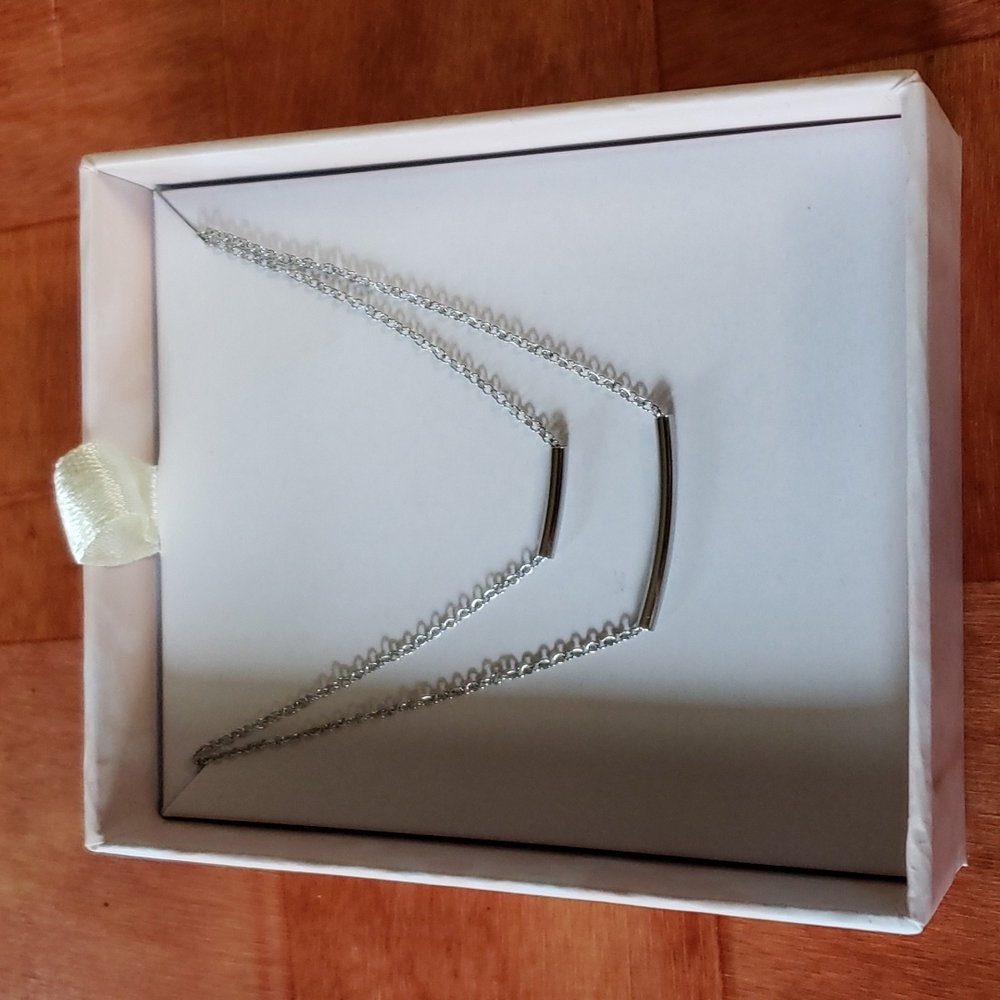 Summer & Rose Silvertone Layer Necklace